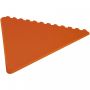 Frosty triangular recycled plastic ice scraper ORANGE