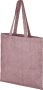 Pheebs 210 g/m² recycled tote bag 7L Heather maroon