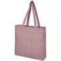 Pheebs 210 g/m² recycled gusset tote bag 13L Heather maroon