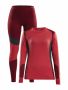 Baselayer Set W BEAM-RHUBARB