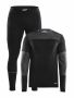 Baselayer Set M Black/Dk Grey Melange