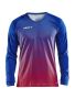 Pro Control Stripe Jersey LS M Club Cobolt/Bright Red