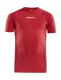 Pro Control Compression Tee Jr Bright Red