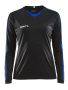 Progress Jersey Contrast LS W Black/Club Cobolt