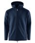 Doyle Fleece Hood Navy Blue