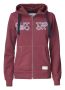Twisp Hood Full Zip Women Burgundy