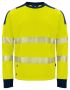 6108 SWEATSHIRT EN ISO 20471 CLASS 3/2 Yellow/Navy