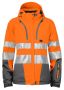 6424 PADDED JACKET WOMEN´S EN ISO 20471 CLASS 3/2 Orange/Grey