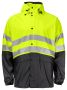 6431 RAIN JACKET SHORT EN ISO 20471 CLASS 3/2 Yellow/Black