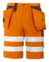 6503 SHORTS EN ISO 20471 CLASS 2/1 Orange/Black