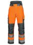 6514 PADDED WAISTPANTS EN ISO 20471 CLASS 2 Orange/Grey