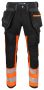 6540 WAISTPANT EN ISO 20471 CLASS 1 Orange/Black