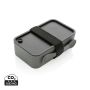 PP lunch box with spork Grey