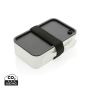 PP lunch box with spork White