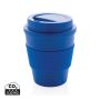 Reusable Coffee cup with screw lid 350ml Blue