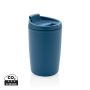 GRS Recycled PP tumbler with flip lid blue