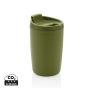 GRS Recycled PP tumbler with flip lid green