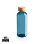 RCS RPET bottle with bamboo lid Blue