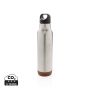 Cork leakproof vacuum flask Silver