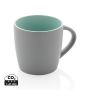Ceramic mug with coloured inner 300ml green, grey