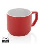 Ceramic modern mug 350ml Red