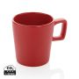 Ceramic modern coffee mug 300ml Red