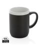 Ceramic mug with white rim 300ml Black