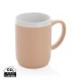 Ceramic mug with white rim 300ml Brown