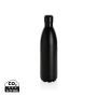 Solid colour vacuum stainless steel bottle 1L Black