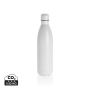 Solid colour vacuum stainless steel bottle 1L White