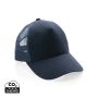 Impact AWARE™ Brushed rcotton 5 panel trucker cap 190gr Navy Blue
