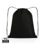 Impact AWARE™ RPET 190T drawstring bag Black