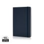 Deluxe hardcover PU A5 notebook Navy Blue