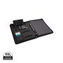 Air 5W wireless charging portfolio A4 w/ 5000 mAh powerbank Black