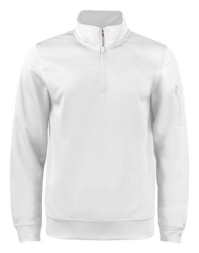 Basic Active Half Zip White