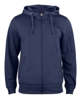 Basic Active Hoody Full Zip Dark Navy