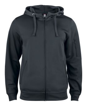 Basic Active Hoody Full Zip Black