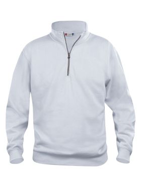 Basic Half Zip White