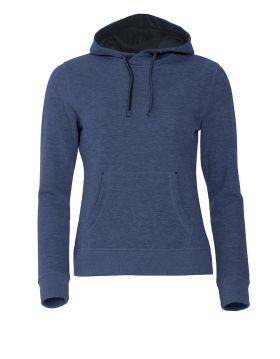 Classic Hoody Women Blue melange