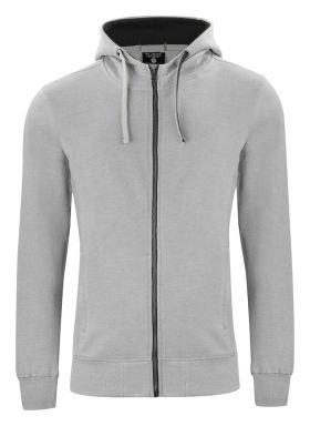 Classic Hoody Full Zip Grey Melange