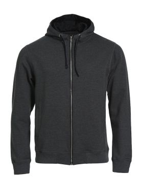 Classic Hoody Full Zip Anthracite Melange