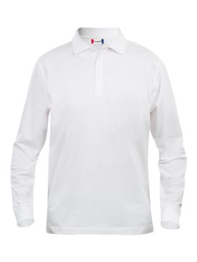 Basic Polo L/S Junior White
