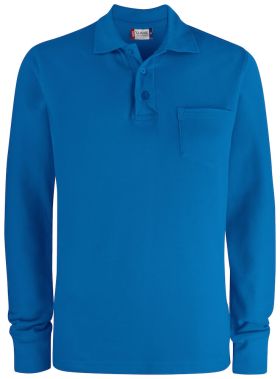 Basic Polo Pocket L/S Royal Blue