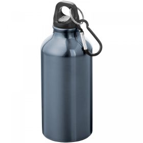 Oregon 400 ml aluminium water bottle with carabiner Grey