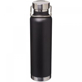 Thor 650 ml copper vacuum insulated sport bottle Solid black