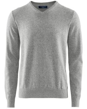 Brockton Cotton V-Neck Grey