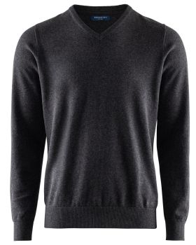 Brockton Cotton V-Neck Dark grey