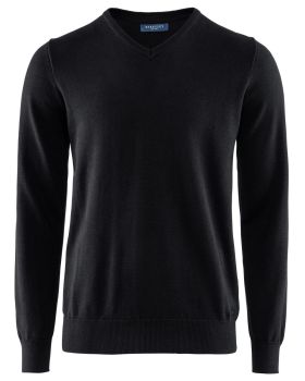 Brockton Cotton V-Neck Black
