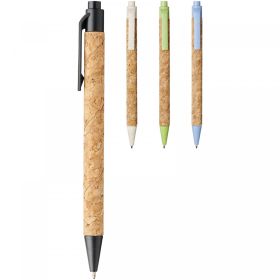 Midar cork and wheat straw ballpoint pen (black ink) Beige