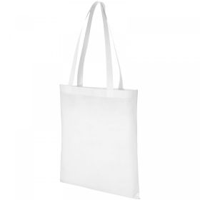 Zeus large non-woven convention tote bag 6L White